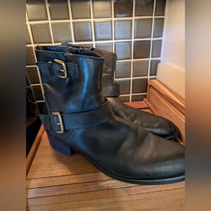Massimo Baldi Black Ankle Boots,9,(40)